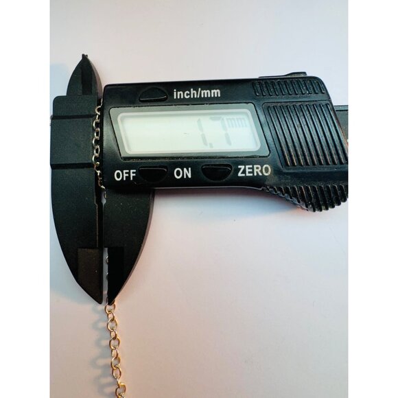 Estate Sterling Silver 925 Rolo Chain Necklace 18” Length, 1.7mm, 5.4g - Picture 6 of 8